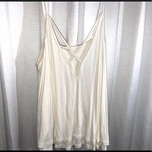 Cross Detail Spaghetti Strap Top